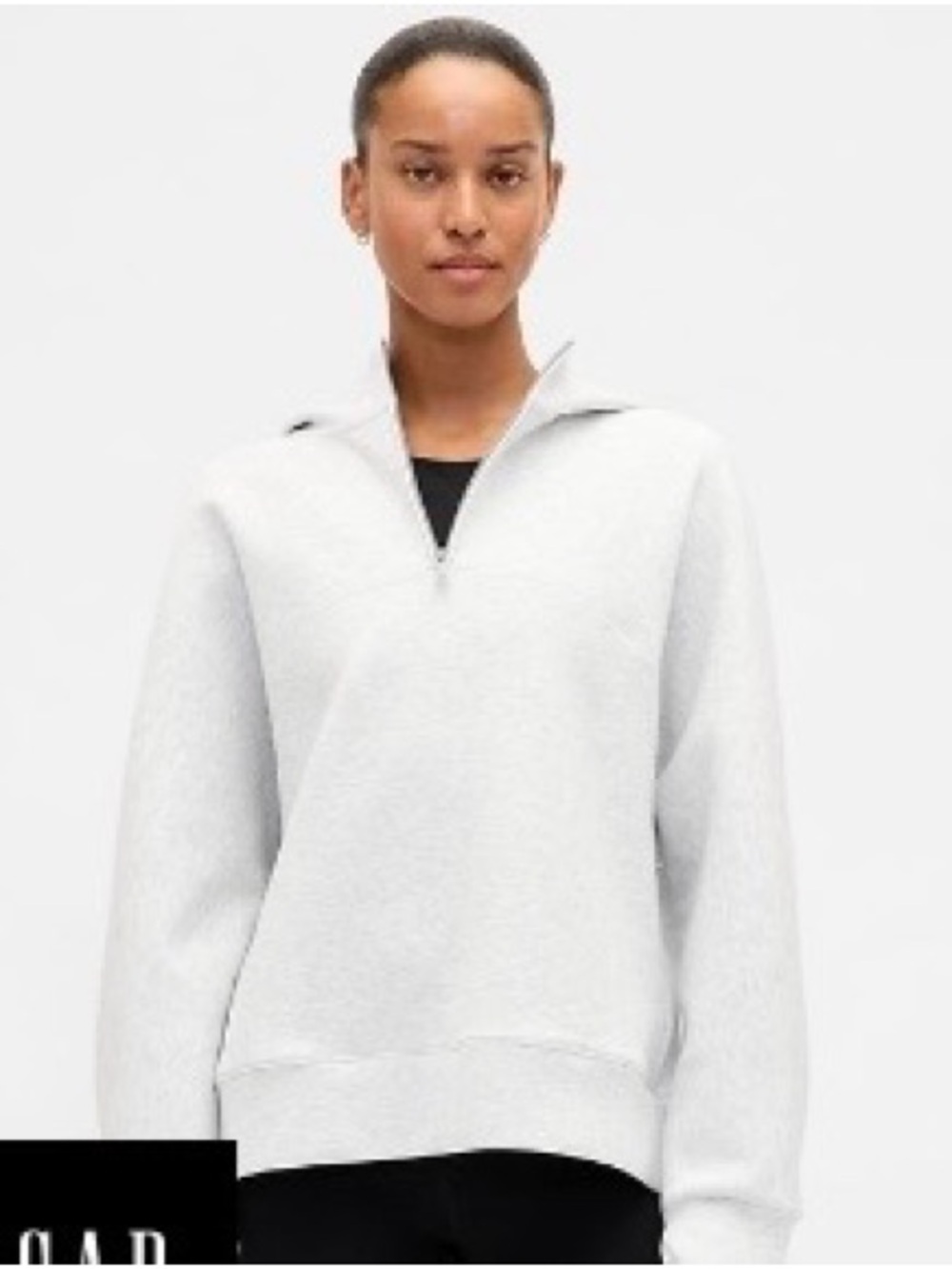 GapFit Oversized Quarter-Zip Hoodie